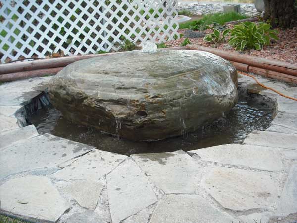 Brownstone Boulder Fountain